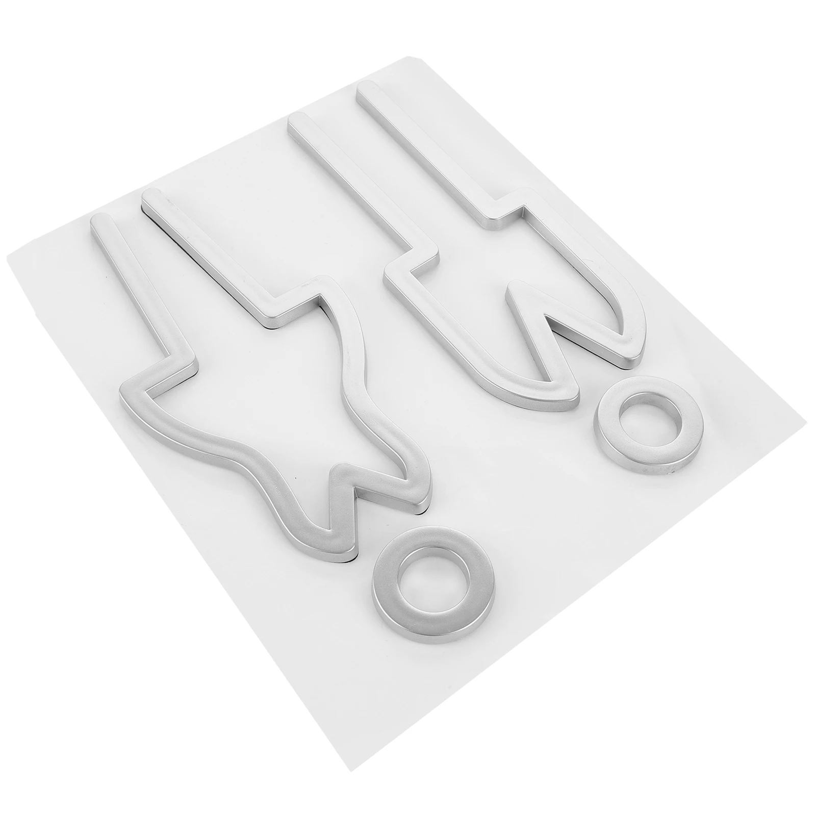 

1 Set Of Metal Bathroom Plate Toilet Identification Plate For Hotel Restaurant Home Powder Room Direction Indicator Wall