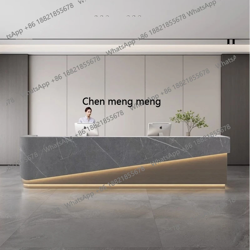 X Simple cash register, beauty salon paint bar company hotel, front desk training center reception desk
