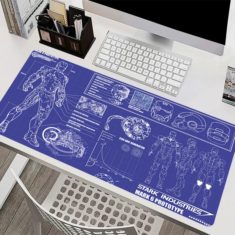 Imagem -03 - Marvel Homem de Ferro Gaming Mouse Pad Laptop Kawaii Gaming Acessórios pc Mat Anime Gabinete do Jogo Mousepad Mat Tabela Xxl 900x400