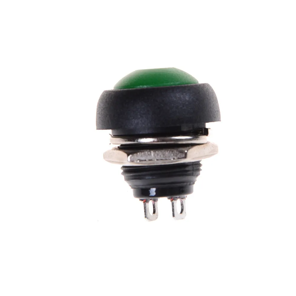 New Colourful 12mm Waterproof momentary ON/OFF Push button Mini Round Switch