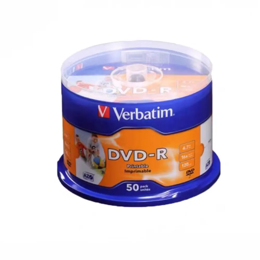 Verbatim AZO Bedruckbare DVD-R 4,7GB Beschreibbare 16X 120MIN 50Stück/Barrel – Detail 1