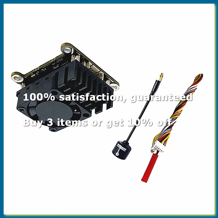 5.8G 2W FPV VTX 2000mW Video Transmitter Module+Upgrade Antenna High Power Adjustable for FPV Long Range RC Drone-DT30