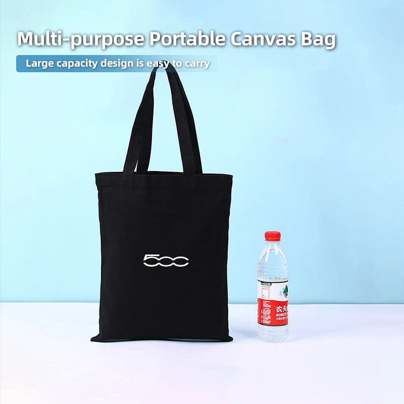 Car Canvas Shoulder Bag Commuting Bag Student Outfit Book Bag For FIAT Grande Punto 500 Abarth Tipo Panda Ducato Freemont Doblo