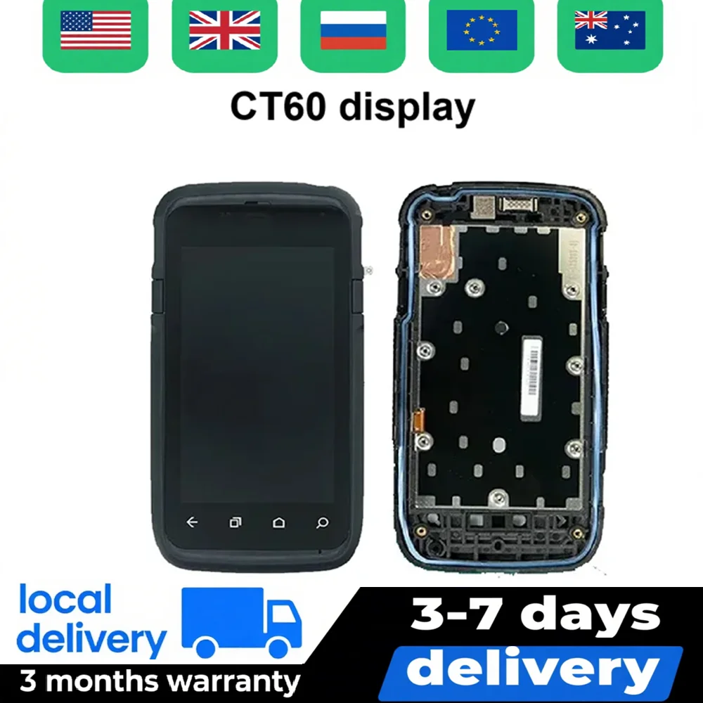 LCD Screen With Touch Digitizer And Front Cover For Honeywell Dolphin CT60