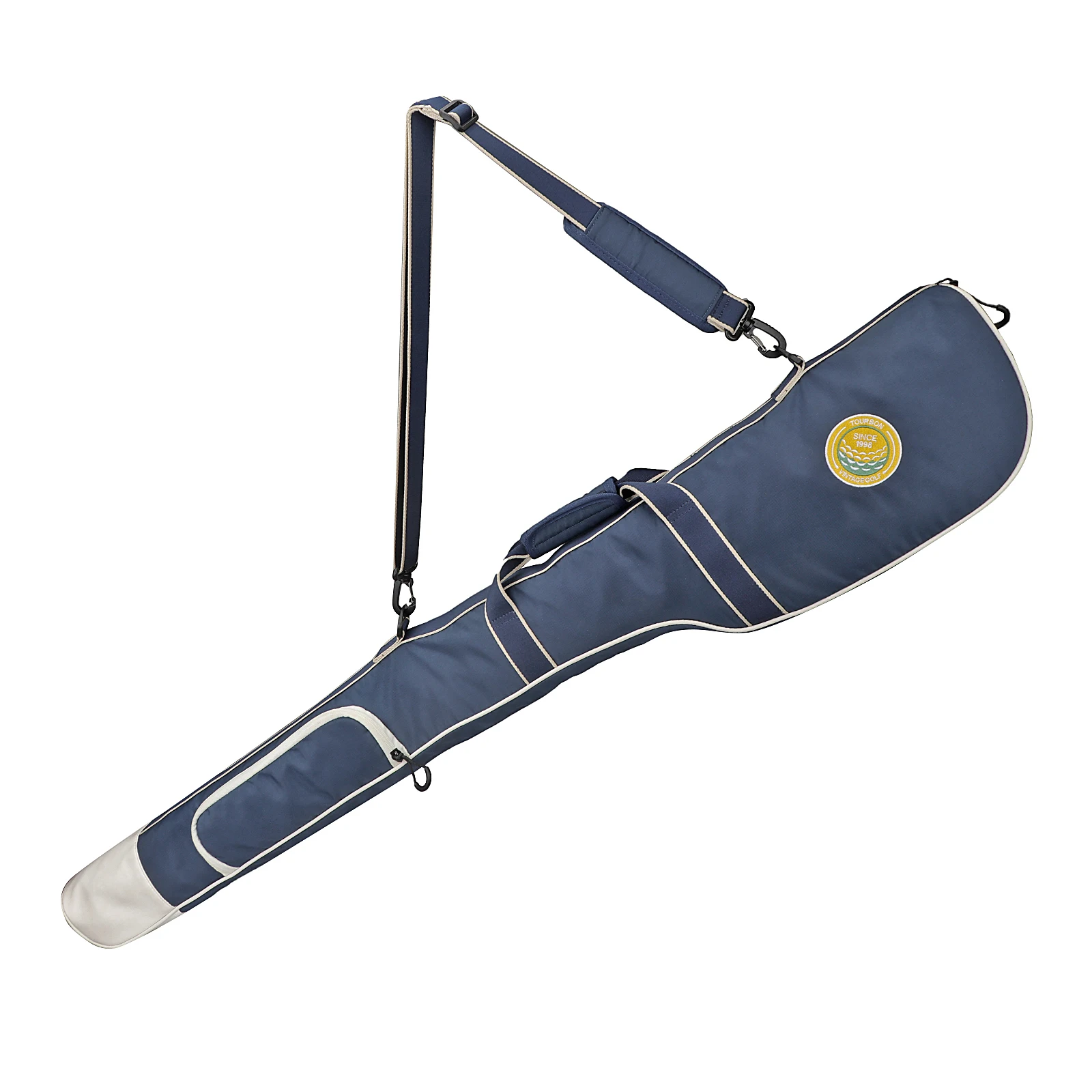 

Tourbon Lightweight Nylon Golf Clubs Carry Bag Outdoor Sunday Bag Small Travel Bag- Effortless Carry Water Repellent Durable