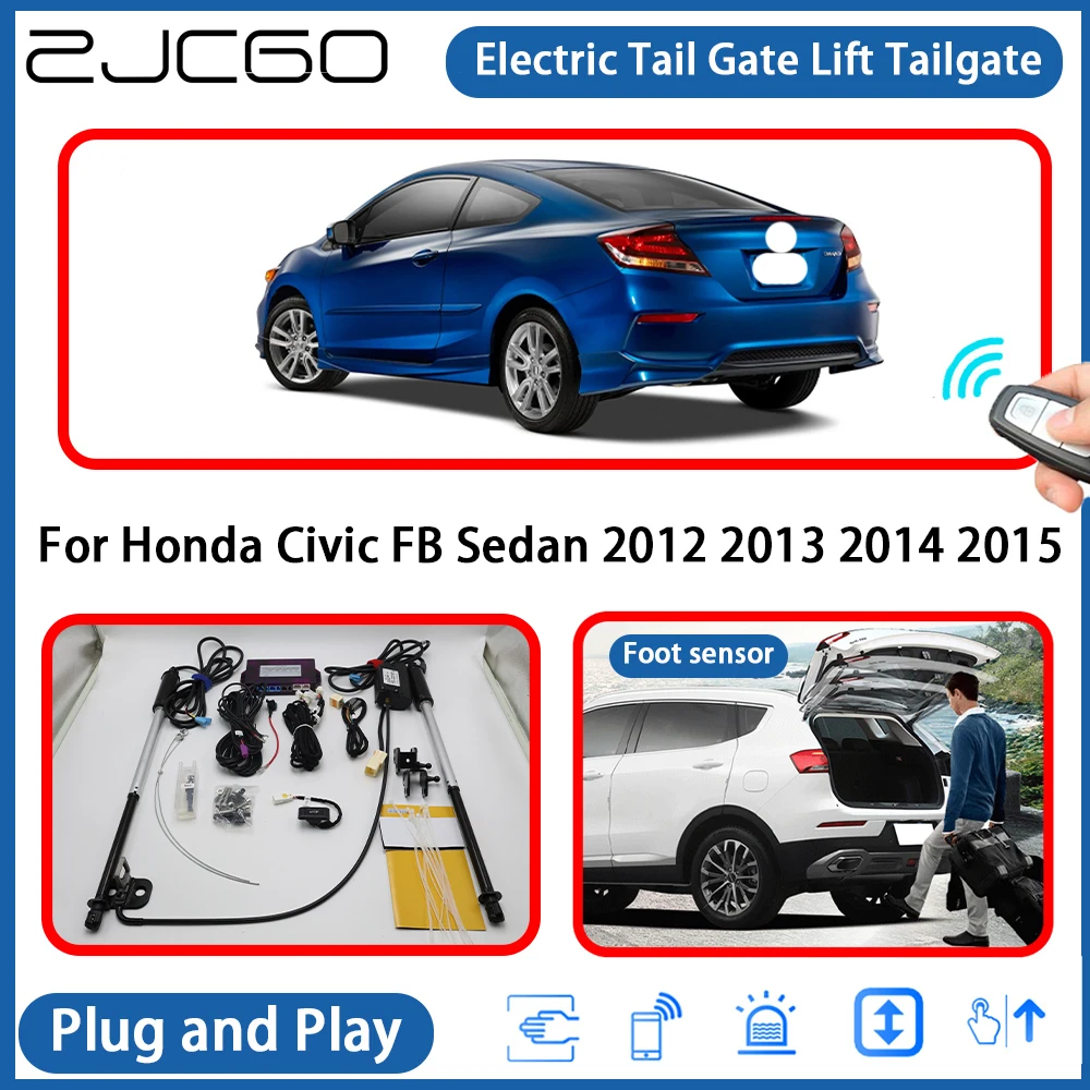 لهوندا سيفيك FB سيدان 2012 2013 2014 2015 التلقائي بالطاقة الباب الخلفي قوة الباب الخلفي الكهربائية الذيل بوابة رفع نظام المساعدة #1