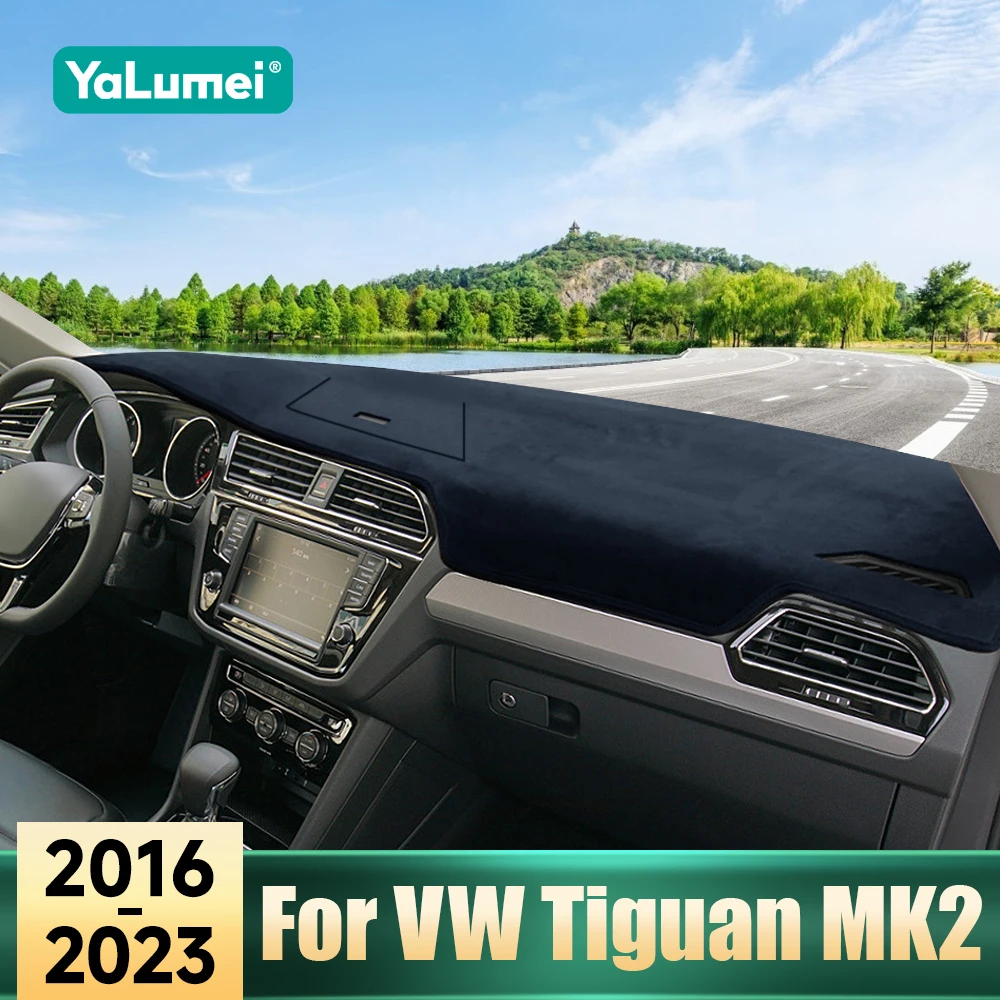 

Для Volkswagen VW Tiguan MK2 R Line 2016 2017 2018 2019 2020 2021 2022 2023 приборная панель автомобиля избегайте света крышка солнцезащитный козырек коврики