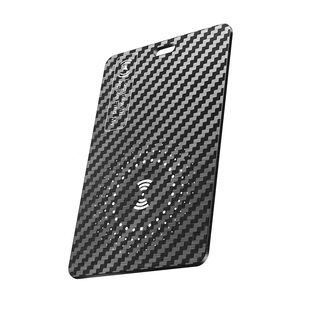Карта-трекер-кошелек с беспроводной зарядкой работает для Apple Find My IPX68, водонепроницаемый ультратонкий трекер для легкого отслеживания кошелька