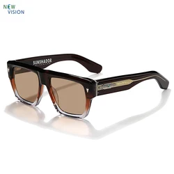 2025 New Sunglasses Men Acetate Square Fashion Designer Brand Outdoor Driving UV400 Handmade Women Top Quality Retro Sun Glasses