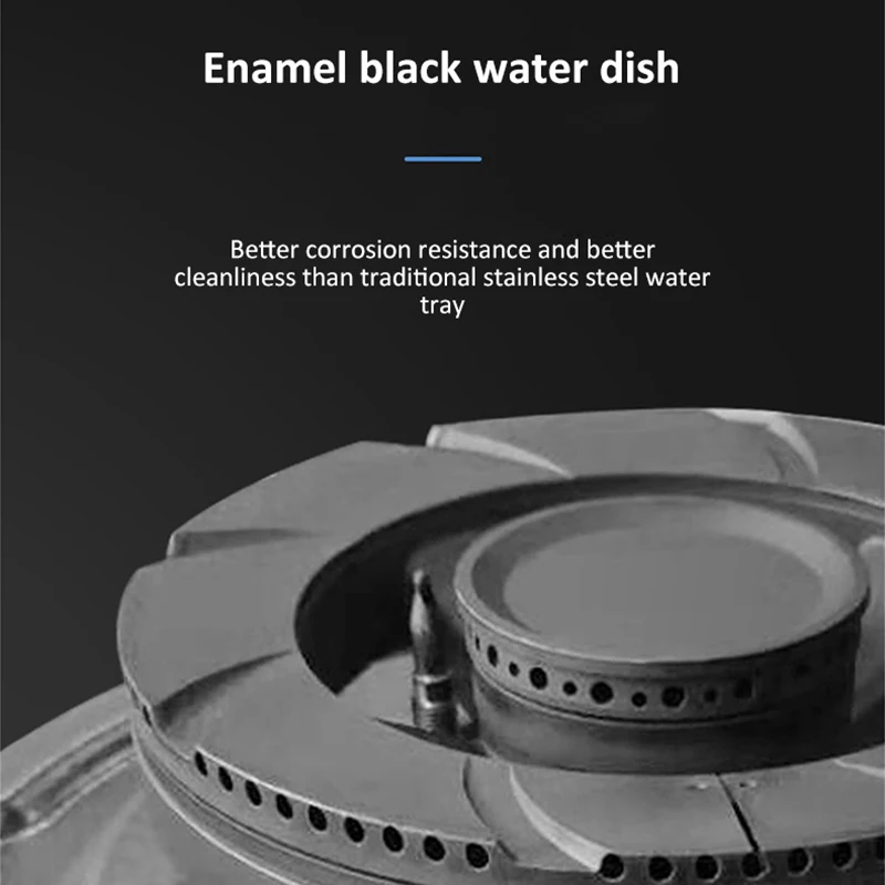 موقد غاز مدمج 5.0 كيلو وات - موقد مدخل هواء كامل بشعلة مزدوجة مع حريق شرسة، نطاق غاز طبيعي للمطبخ المنزلي