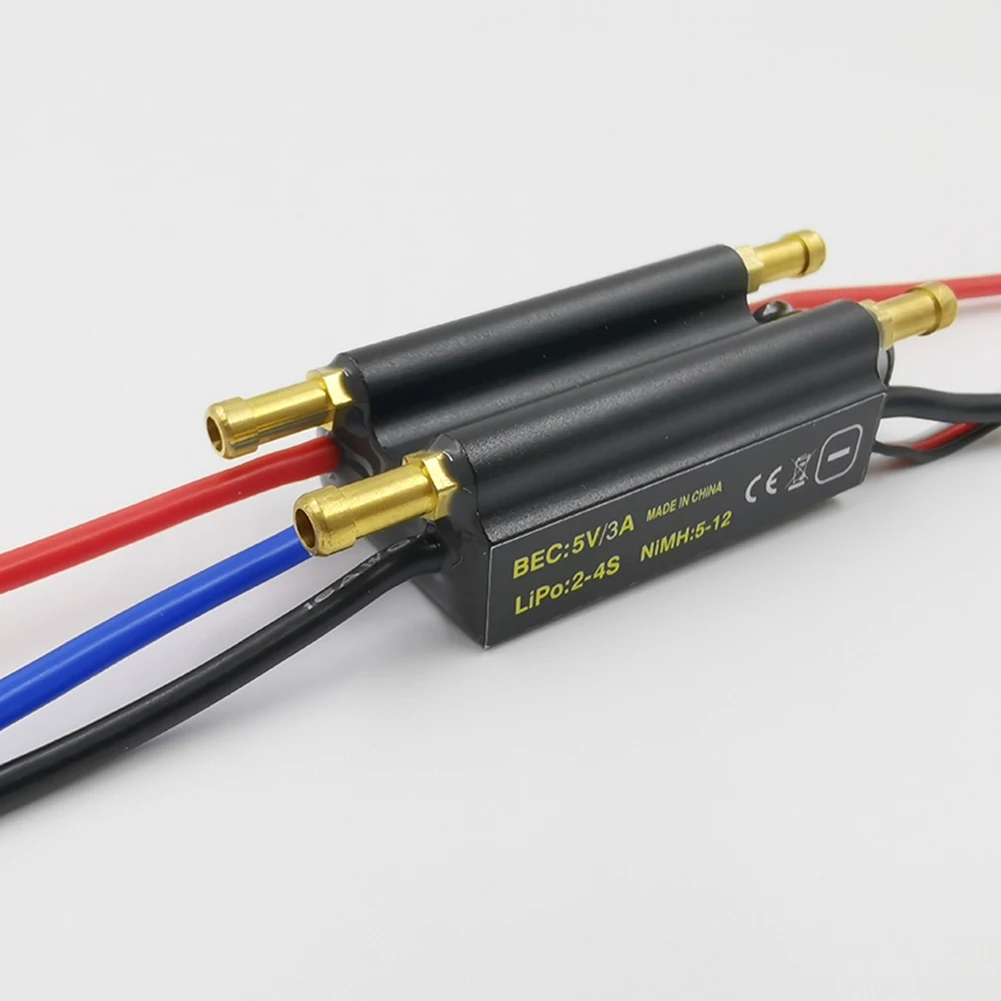 ABUM-2X Rc Boat Brushless Motor ESC 30A Brushless ESC Speed Controller Support 2-6S Lipo BEC 5V/4A For RC Boat