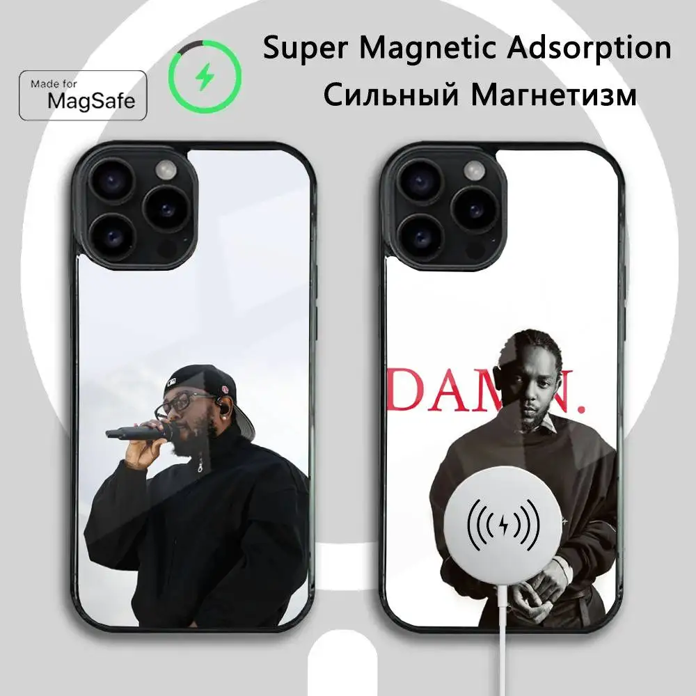 

K-Kendrick Singer Lamar Phone Case For iPhone 16 15 14 13 12 11 Plus,Pro,Max Mini Magsafe Magnetic Wireless Charging