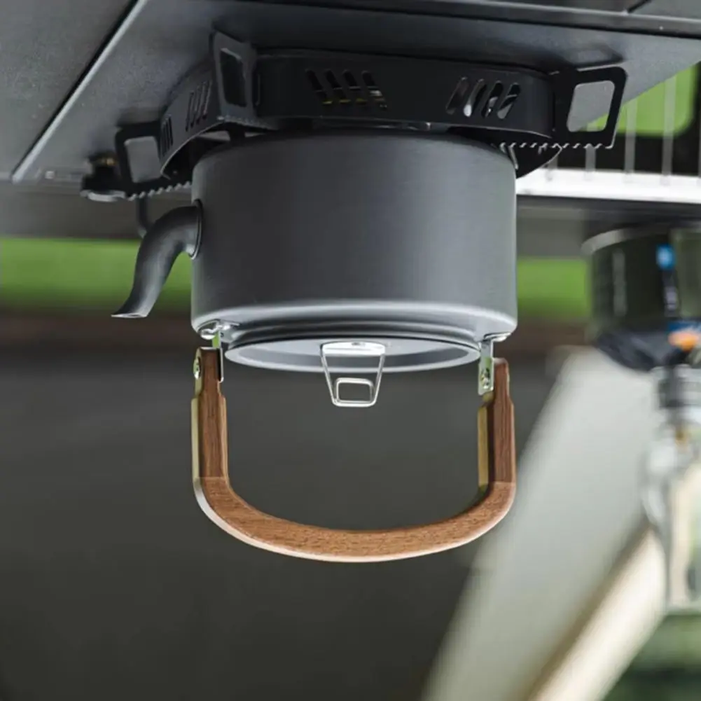 

1.2L Aluminum Alloy Camping Kettle Wooden Handle Fast Boiling Water Kettle Outdoor Hiking Picnic Coffee Pot Tea Kettle 2025