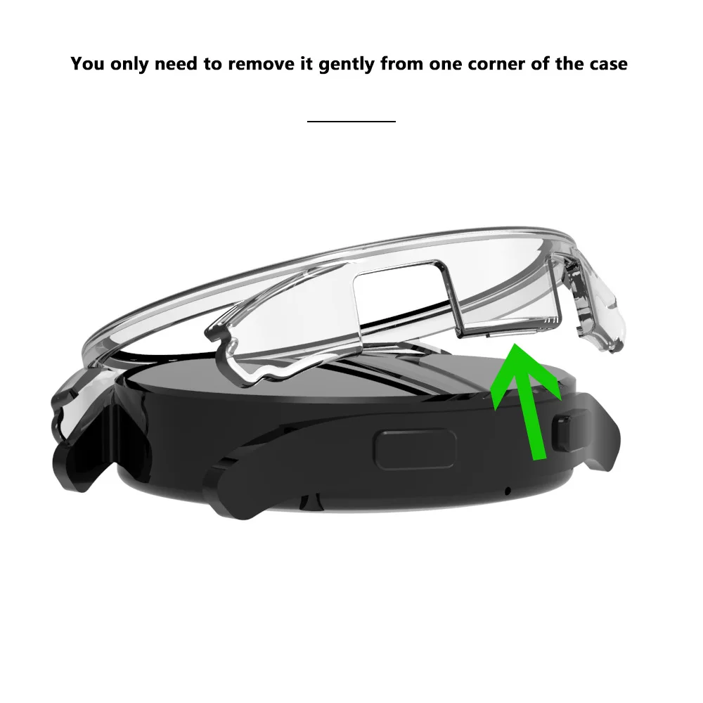 PC Hard Frame Shell Bezel Ring Time Scale Case dla Samsung Galaxy Watch 7/FE/6/5/Pro/4 40mm 44mm 45mm Edge Bumper Full Cover