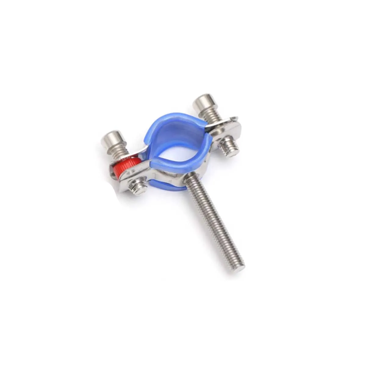 304 Stainless Steel Pipe Clamp Fixed Pipe Bracket Expansion Screw With Rubber Clamp