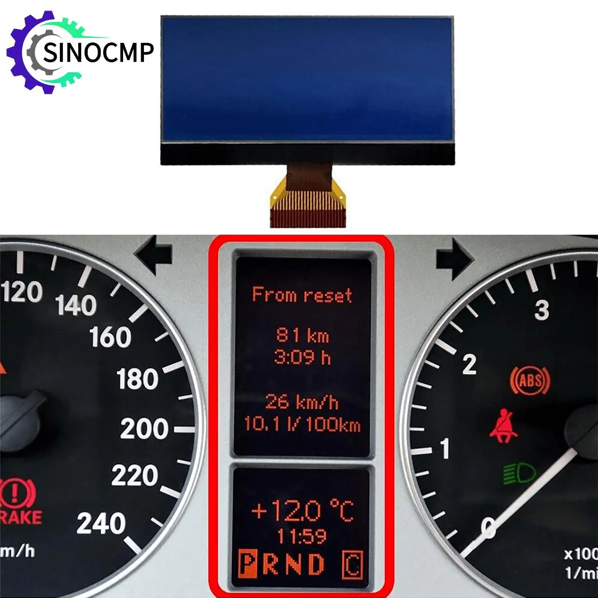 

LCD Display Screen for MERCEDES A B CLASS W169 W245 Instrument Cluster Dashboard Pixel Repair Parts 8V A1695400448 0263643242