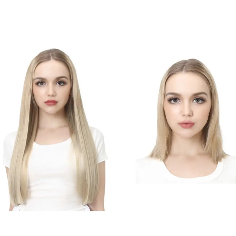 Synthetic Long Straight Hair Extensions Invisible Wire Secret Hairpiece For Women Natural Volume Hair Accessory
