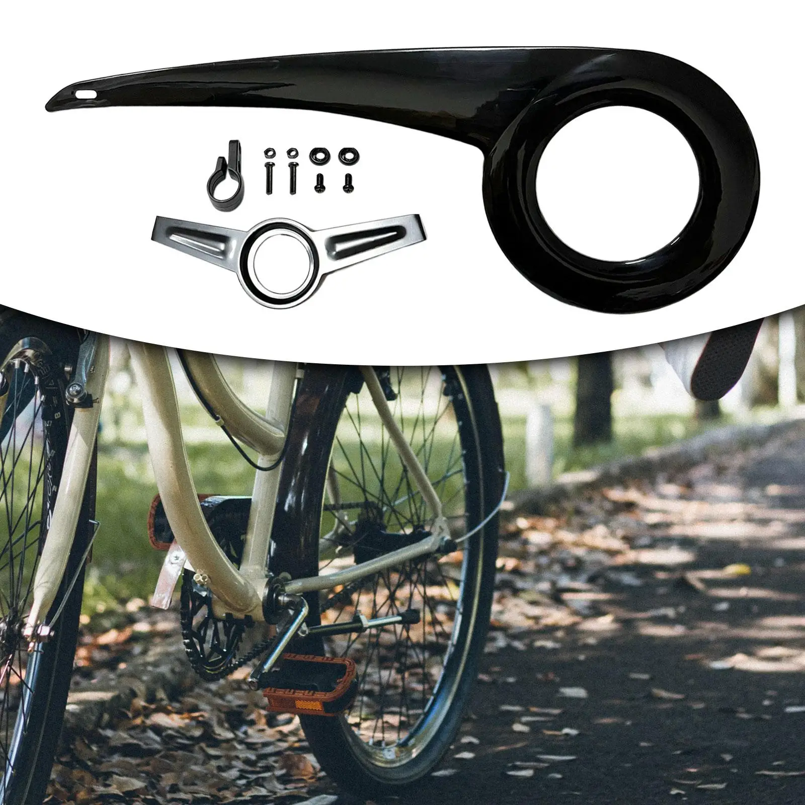 غطاء سلسلة الدراجة الواقي العالمي لسلسلة الدراجة لركوب الدراجات #2