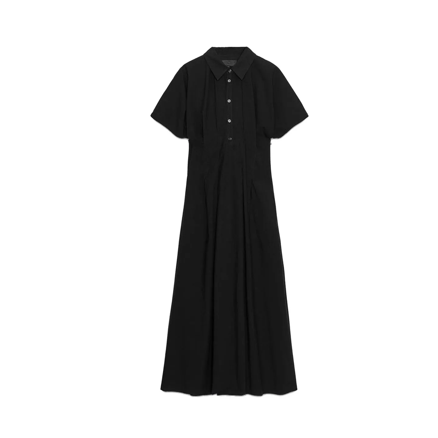 Outono nova chegada feminina a linha dr com gola em camadas ort sve comprimento médio único botão casual dr