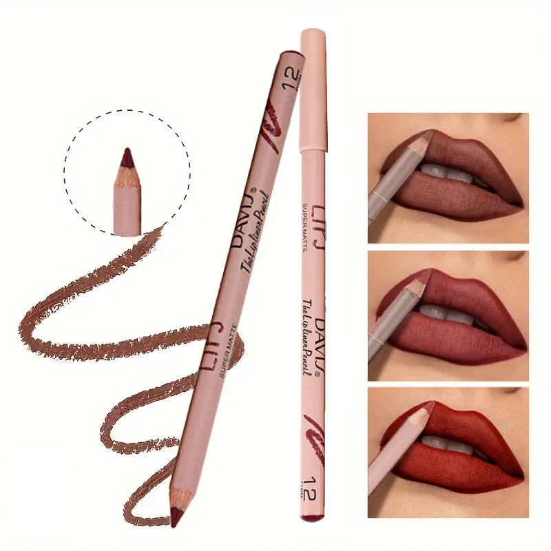 長持ちするウォータープルーフリップライナー - マットな効果、ぼかし防止、ピンク、レッド、ヌード、あらゆるライトベージュタイプに適しています
