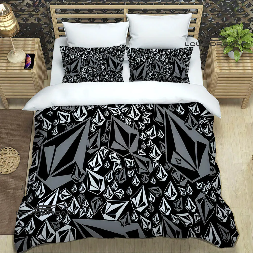 V-VOLCOM LOGO printed Bedding Sets exquisite bed supplies set duvet cover bed comforter set bedding set luxury birthday gift