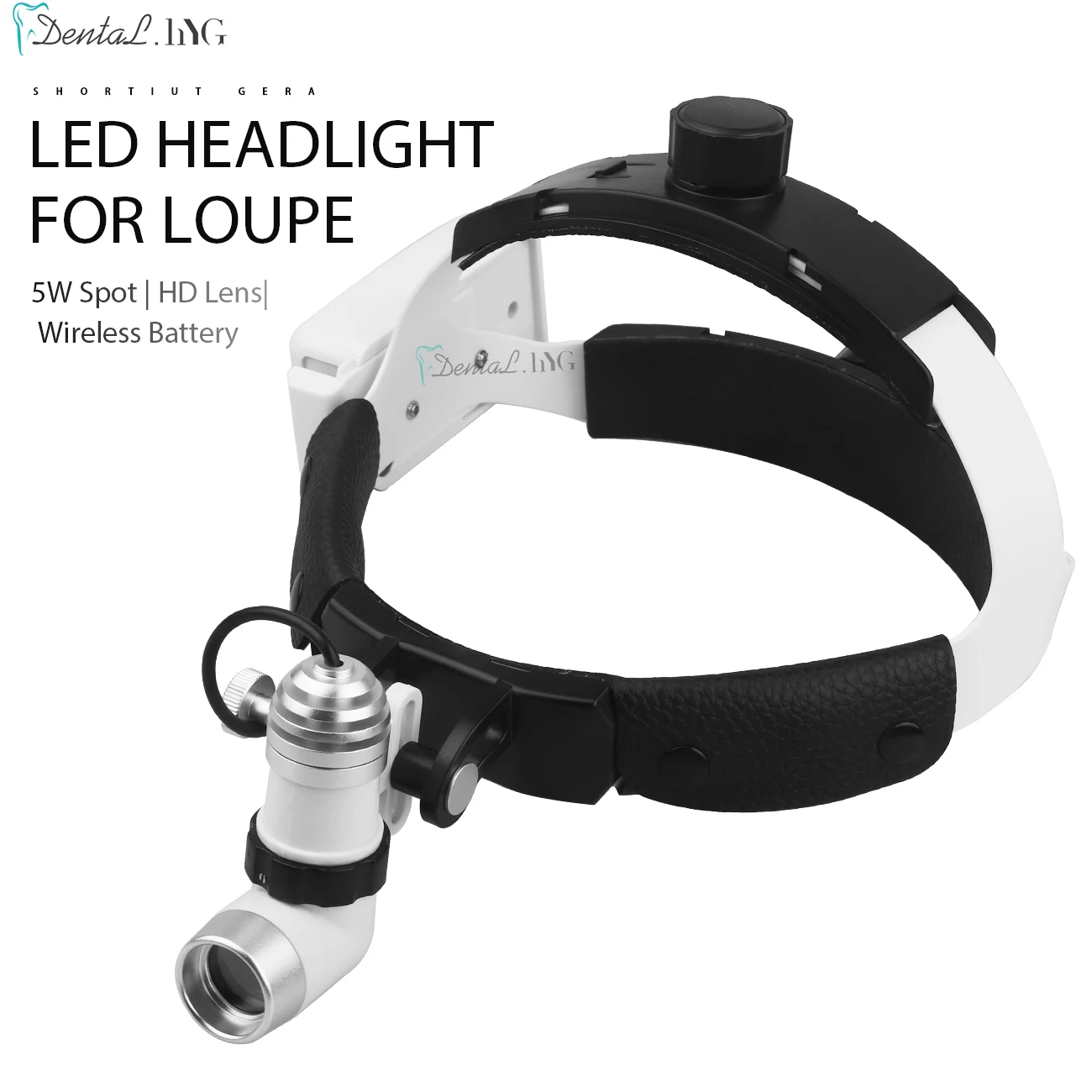 5W Dental LED Head Light Lamp For Binocular Loupes Brightness Spot Adjustable Dental Lab Headlamp Surgical Headlight