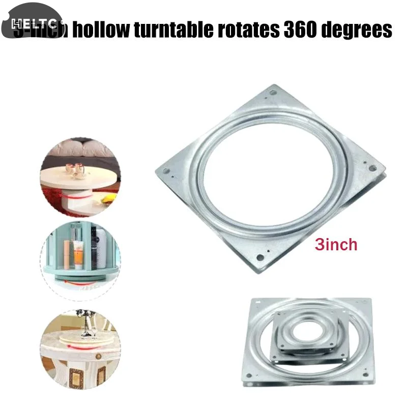 3 Inch Lazy Susan Turntable Steel Ball Bearings Stands Swivel Plate Rotating Tray For Furniture Chairs Display Cooking Tabletop