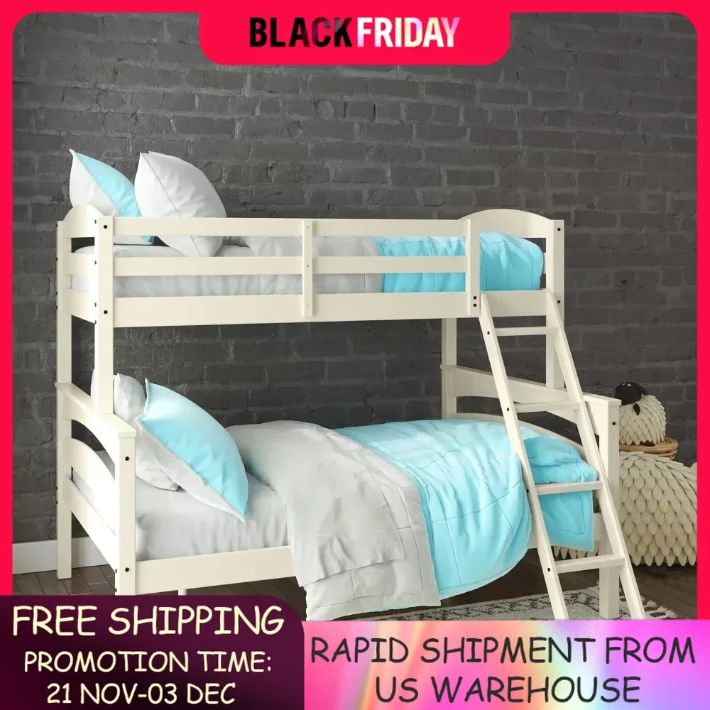 Children's bed frame Double layered wooden bed frame Suitable for teenage boys and girls