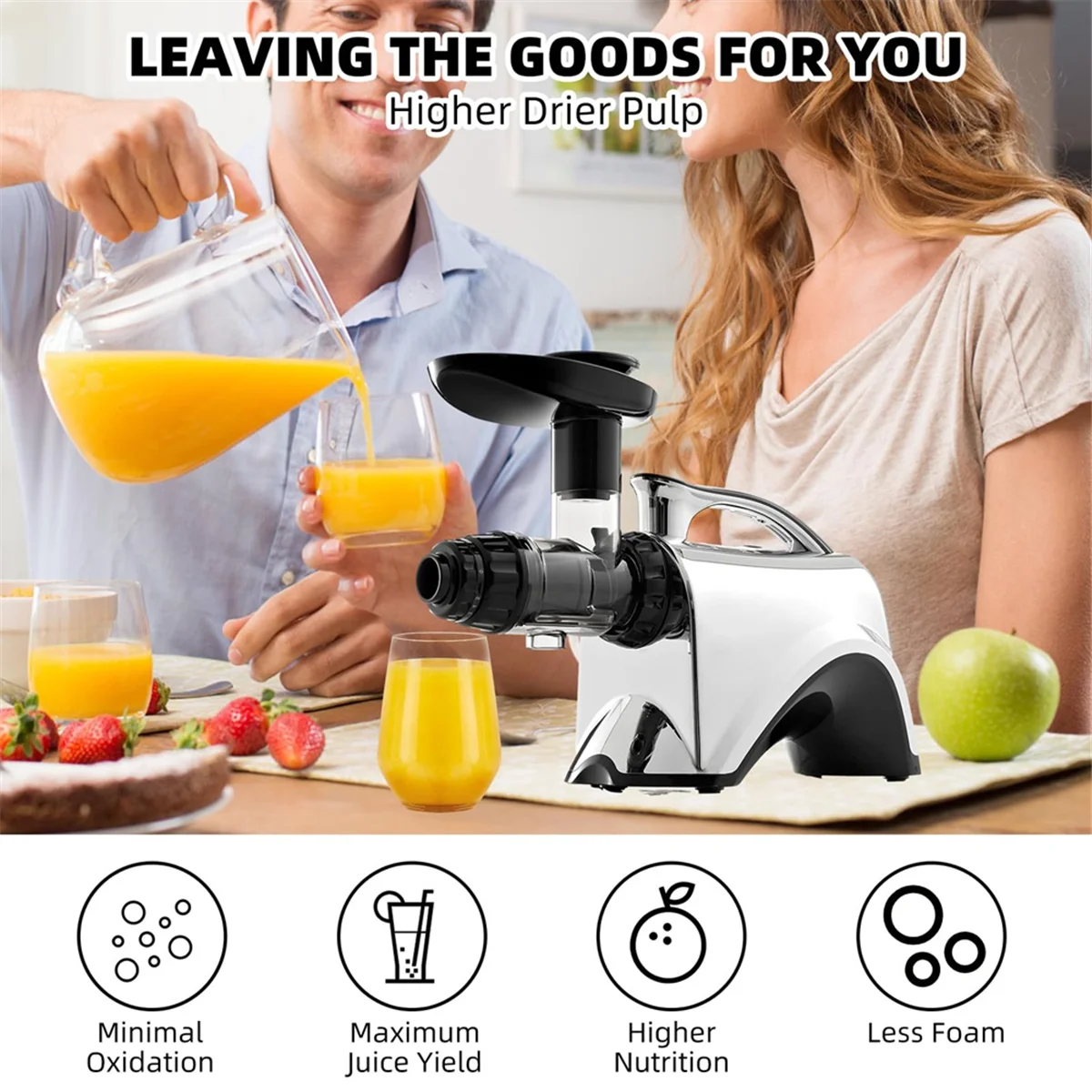 2025 · Accessorio per succo per spremiagrumi Omega, velocità lenta di grande diametro con coperchio ugello a prova di perdite, per Omegae 8006 8003 8051