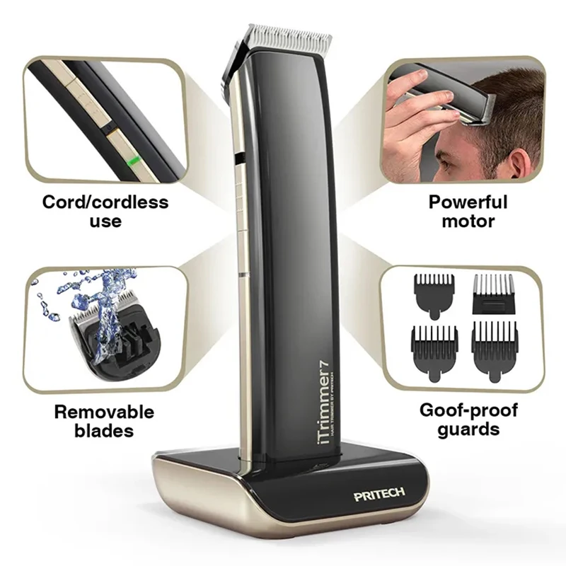 Youpin Pritech – Machine professionnelle pour couper les cheveux et raser la barbe pour hommes, PR-2288