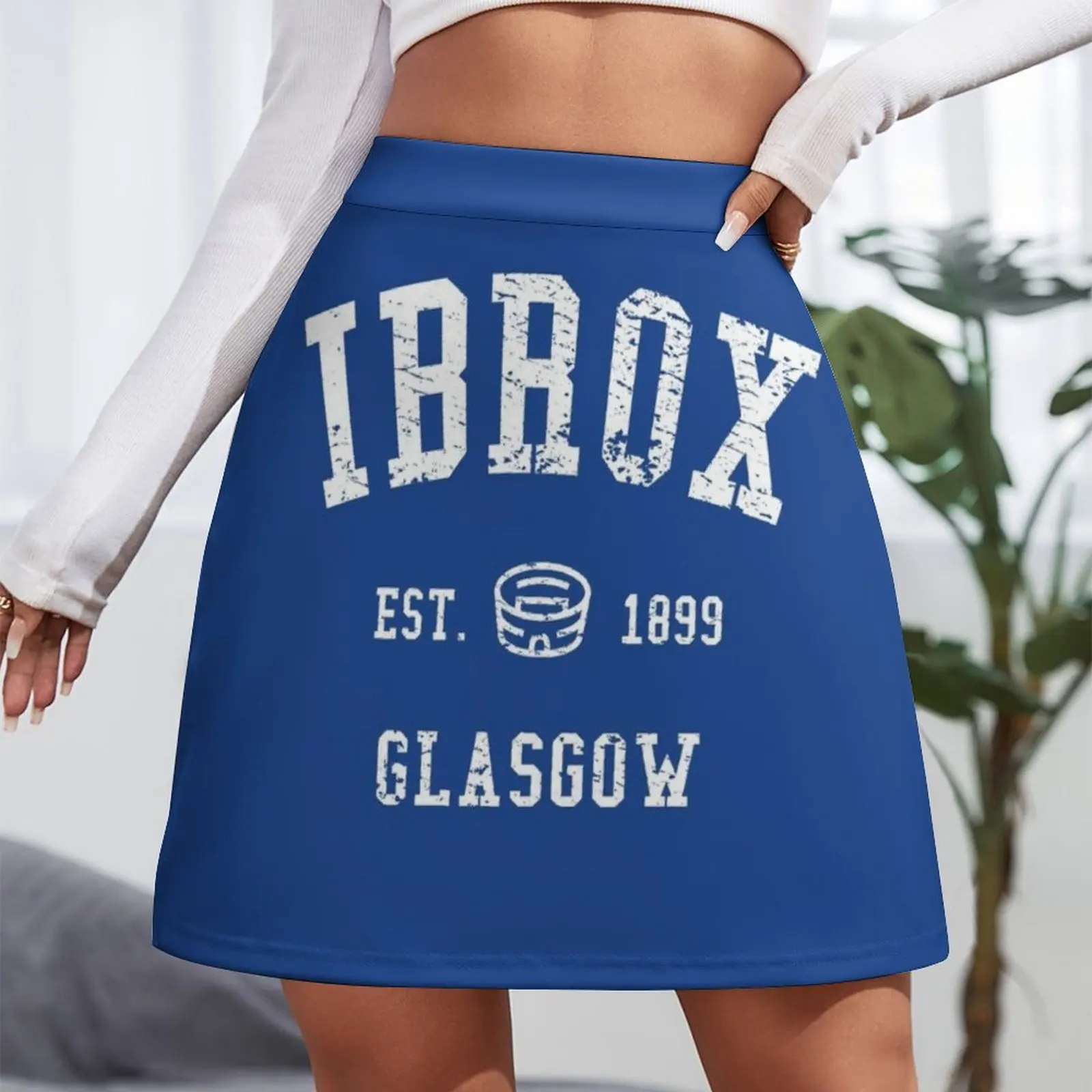 Ibrox-Mini jupe d'école pour femme, jupe courte