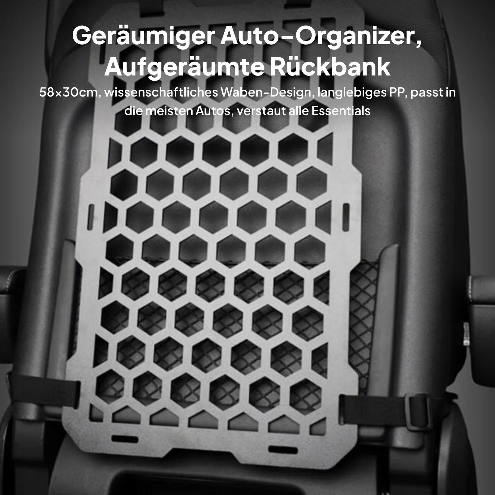 Molle Panel for Vehicles Portable Sturdy Hexagonal Mounting Storage Board