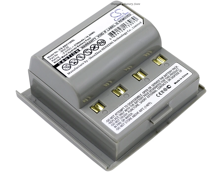 6.0V 2700mAh Battery BDC35 BDC35A BD-C35 BD-C35A for Sokkia SET 22B, SET 22D, SET 030R, SET 130R,SET 230R,SET 2110 Total Station