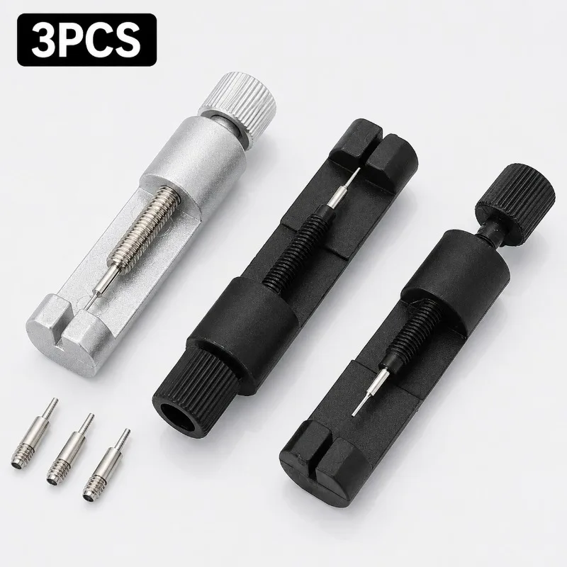 DIY Watch Maintenance Tool Set 3Pcs Watch Chain Link Remover Tools With Replacement Pins Professional Watchmaker Tool Kit