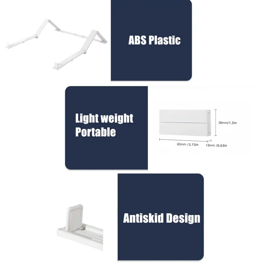 Foldable Laptop Riser Stand for Desk Notebook Support Mini Laptops Keyboard Stands Plastic Holder for Tablet Phone