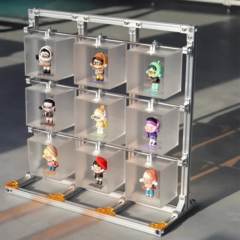 Acrylic figure display box, transparent blind box display box, doll figure storage box blind.