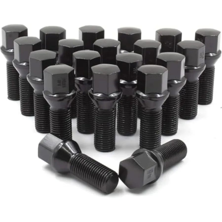 

20 шт. Болты-гайки M16 x 1.5 (16x1.5) с коническим концом, шестигранник 19 мм, длина резьбы 30 мм, для RAM Promaster 1500 2500 3500 EV