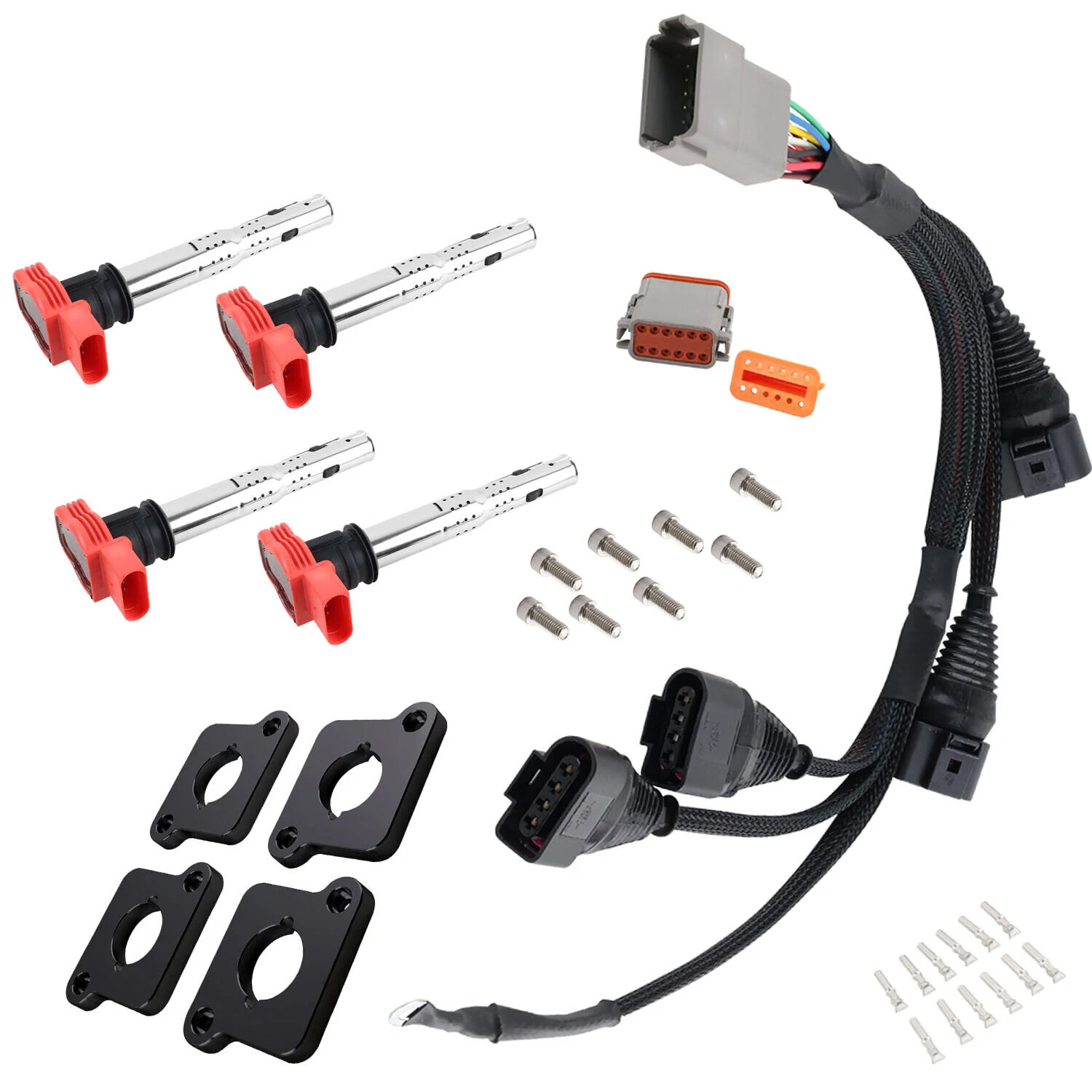 1.8T to 2.0T FSI R8 Ignition Coil Packs Conversion ICM FITS FSI for  Passat Golf Jetta A4 B5