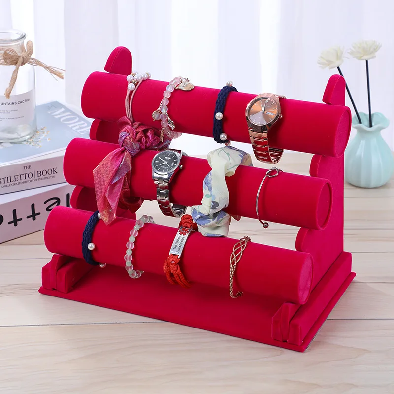 Velvet Watch Jewelry Headband Jewelry Display Bracelet Display Stand One/two/three Tier Bracelet Stand