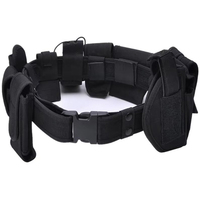 Tactical Gun Holster Flashlight Pouch Sets 10In1 Multifunctional Utility Kit Belt Police Duty Belt Security Duty Belts