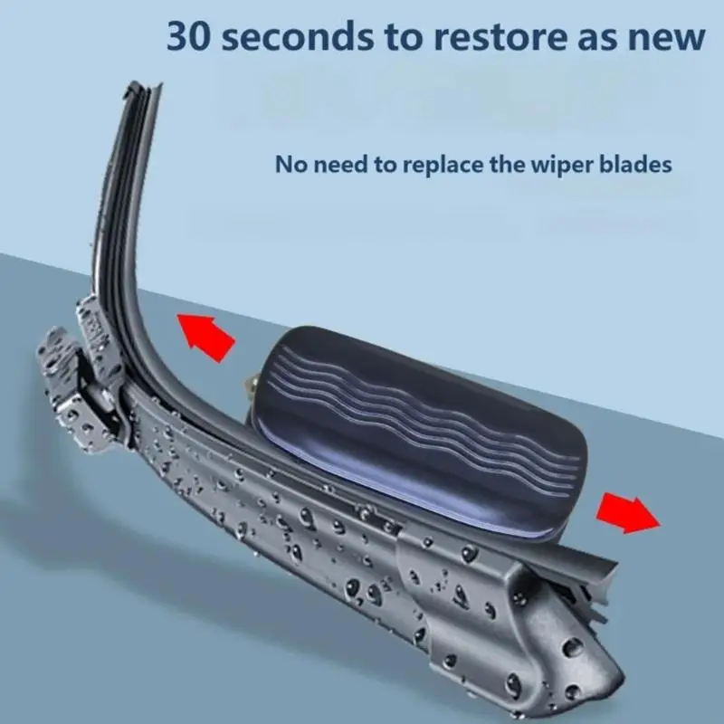 Wiper Blade Repair Tool with ABS Housing and Working Tip for Refinishing Lightly Worn Edges During Routine Checks H9EE