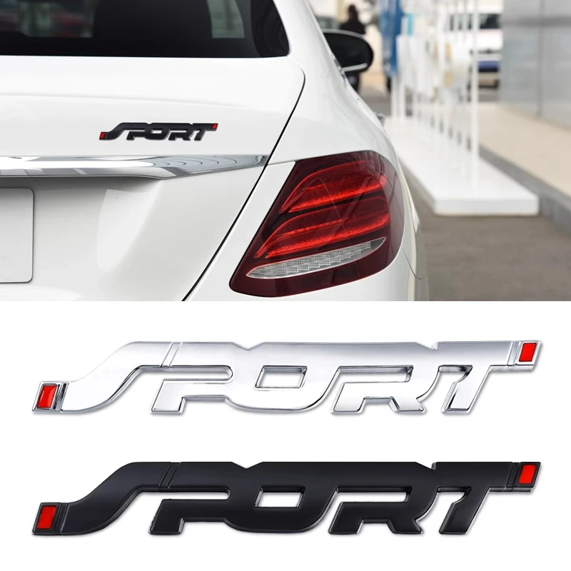 Car Accessories Sticker Styling Metal 3D  Auto Car Trunk Racing Fashion Sport Word Letter Logo Emblem Badge Decal Sticker
