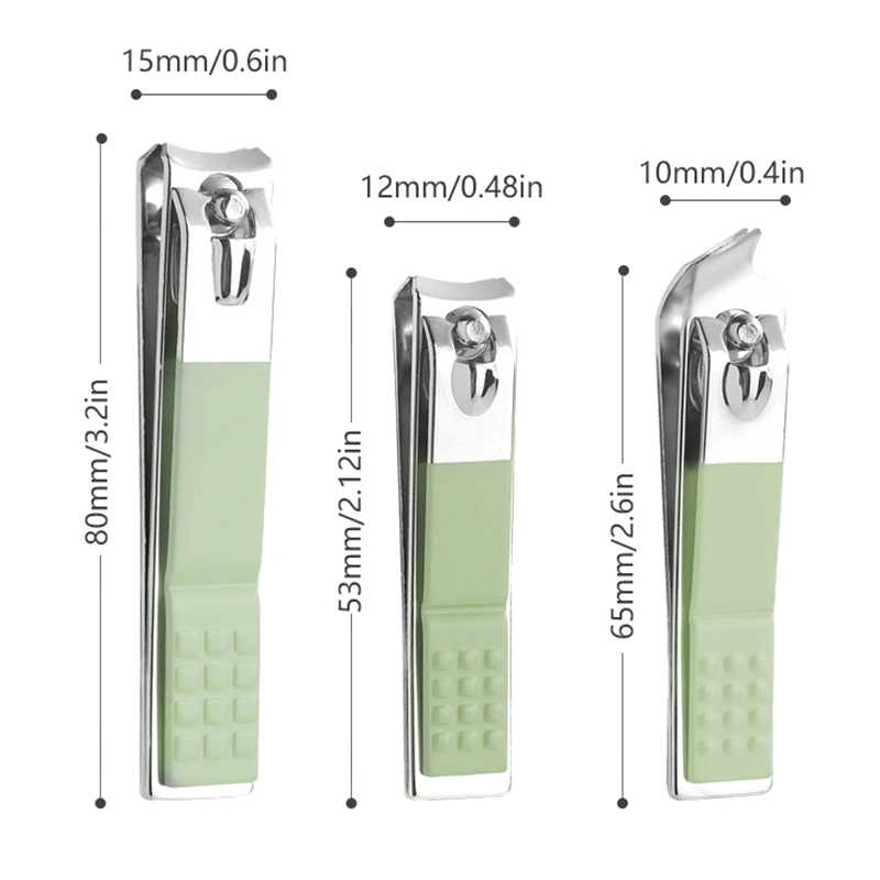 أداة قطع الأظافر من الفولاذ المقاوم للصدأ ، مقص الأظافر بأصابع القدم الحاد ، مقص سميك ، باديكير احترافي ، أدوات تشذيب الأظافر ، 3 * *