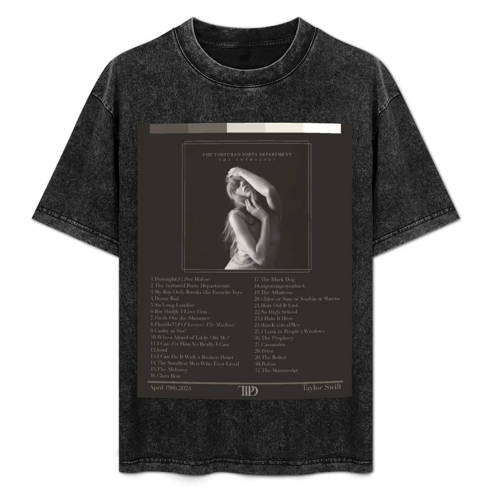 The tortured poets department,ttpd the anyhology album poster with tracklist T-Shirt for a boy anime stuff men t shirt