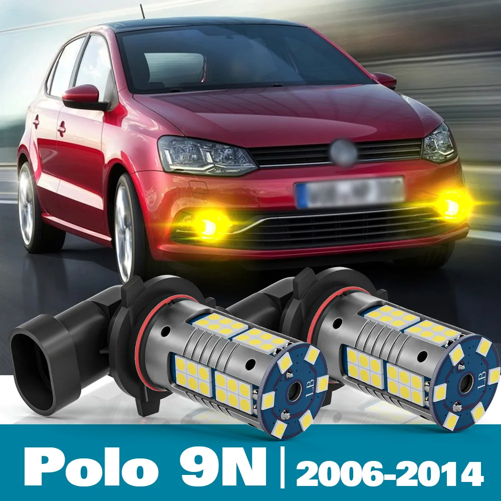 

2pcs LED Front Fog Light For VW Volkswagen Polo 9N Accessories 2006-2014 2007 2008 2009 2010 2011 2012 2013