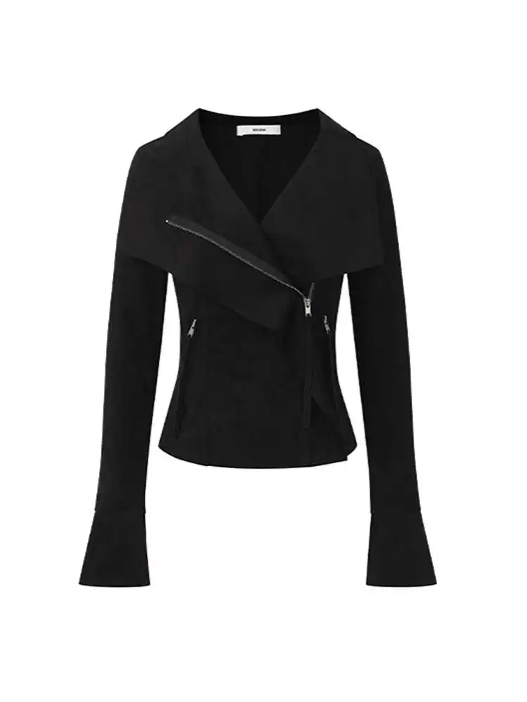 

Visual Sle ort Tailored Jaet North Island Studio Slim Fit с вырезом и воротником 3D Cutting Верхняя одежда Женская Faion Spring Coll...