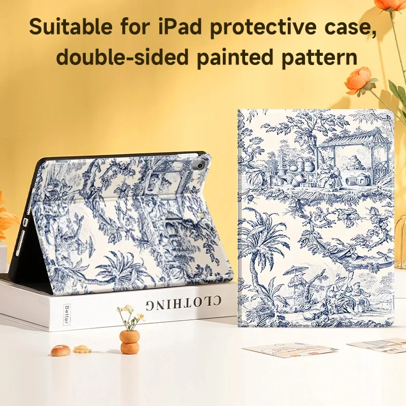 

for iPad 7/8/9th protective case, iPad 10th, Air 4/5 10.9, Pro 11, 2024 Air 6, iPad 9.7, mini 4/5/6/7, supports sleep wake-up