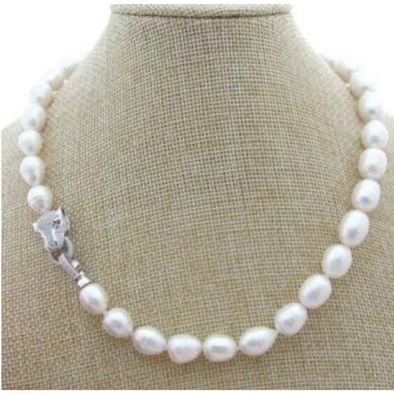 

Jewelry Pearl Necklace HUGE 10-11MM South Sea Black Baroque Pearl Necklace 18 inch