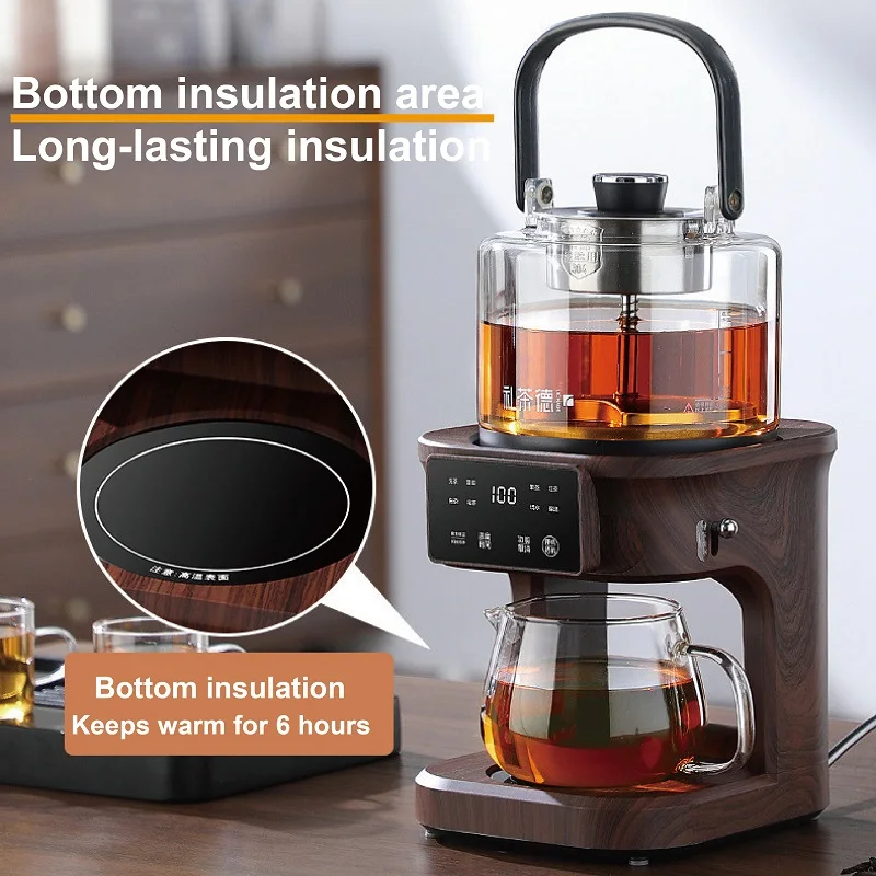 1350W Electric Tea Bar Machine Office Pure Titanium Steam Tea Kettle 1L Keep Warm Floral Teapot Auto Water Supply ElectricKettle view 6