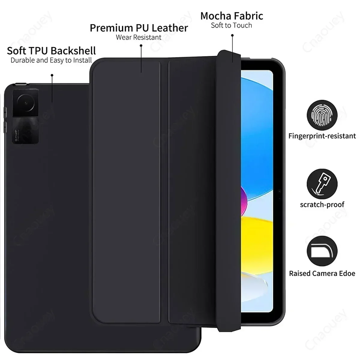 Funda para Xiaomi Redmi Pad SE 11 "2023 Flip Stand PU funda protectora para Redmi Pad 10,61" Funda protectora de cuero para tableta